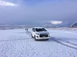 Cab in the mountains